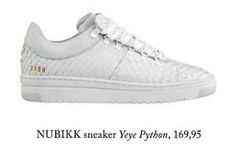 Aanbiedingen Sneaker yeye python - Nubikk - Geldig van 05/09/2017 tot 31/12/2017 bij De Bijenkorf