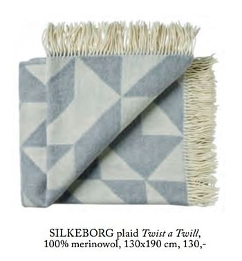 Aanbiedingen Silkeborg plaid twist a twill - Silkeborg - Geldig van 08/10/2017 tot 23/11/2017 bij De Bijenkorf