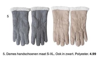 Aanbiedingen Dames handschoenen - Huismerk - Zeeman  - Geldig van 28/10/2017 tot 11/11/2017 bij Zeeman