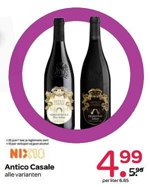Aanbiedingen Antico casale - Rode wijnen - Geldig van 26/10/2017 tot 01/11/2017 bij Spar