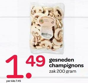 Aanbiedingen Gesneden champignons - Huismerk - Spar  - Geldig van 26/10/2017 tot 01/11/2017 bij Spar