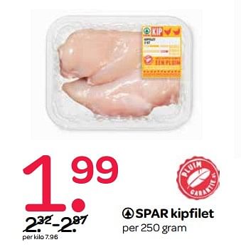 Aanbiedingen Spar kipfilet - Spar - Geldig van 26/10/2017 tot 01/11/2017 bij Spar