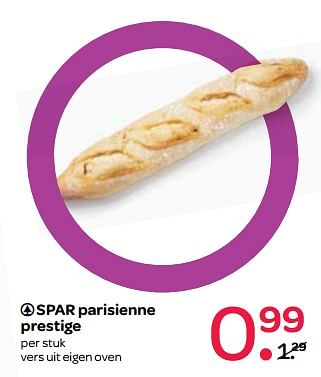 Aanbiedingen Spar parisienne prestige - Spar - Geldig van 26/10/2017 tot 01/11/2017 bij Spar