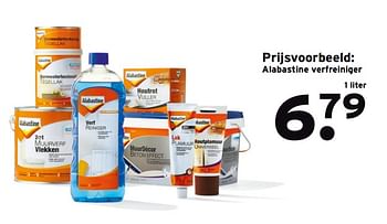 Aanbiedingen Alabastine verfreiniger - Alabastine - Geldig van 23/10/2017 tot 05/11/2017 bij Gamma