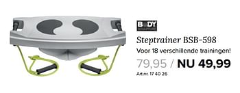 Aanbiedingen Steptrainer bsb-598 - Body Sculpture - Geldig van 23/10/2017 tot 05/11/2017 bij Kijkshop
