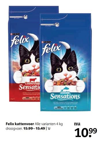 Aanbiedingen Felix kattenvoer - Purina - Geldig van 23/10/2017 tot 05/11/2017 bij Pets Place