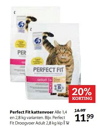 Aanbiedingen Perfect fit kattenvoer - Perfect Fit  - Geldig van 23/10/2017 tot 05/11/2017 bij Pets Place