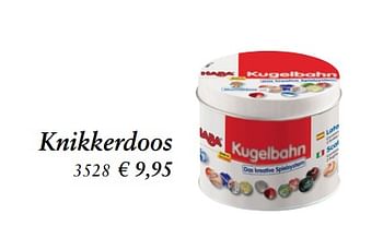 Aanbiedingen Knikkerdoos - Haba - Geldig van 27/10/2017 tot 06/12/2017 bij Multi Bazar