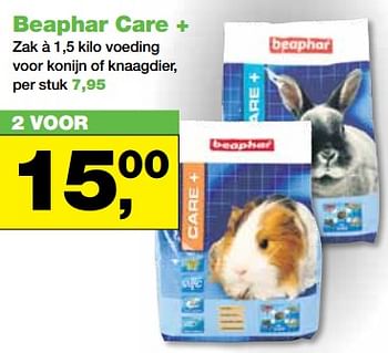 Aanbiedingen Beaphar care+ voeding voor konijn of knaagdie - Beaphar - Geldig van 23/10/2017 tot 05/11/2017 bij Jumper