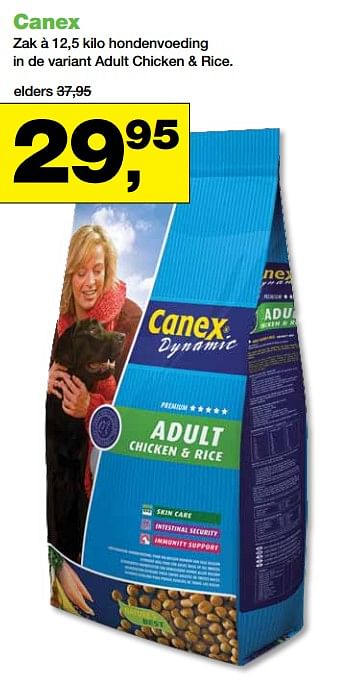 Aanbiedingen Canex hondenvoeding - Canex - Geldig van 23/10/2017 tot 05/11/2017 bij Jumper