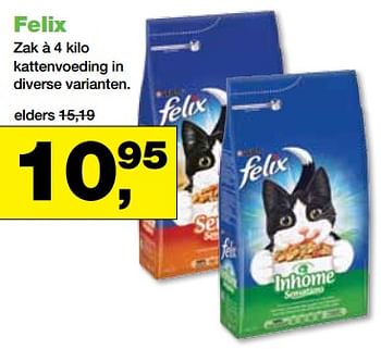 Aanbiedingen Felix kattenvoeding - Felix - Geldig van 23/10/2017 tot 05/11/2017 bij Jumper