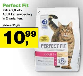 Aanbiedingen Perfect fit adult kattenvoeding - Perfect Fit  - Geldig van 23/10/2017 tot 05/11/2017 bij Jumper