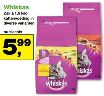 Aanbiedingen Whiskas kattenvoeding - Whiskas - Geldig van 23/10/2017 tot 05/11/2017 bij Jumper