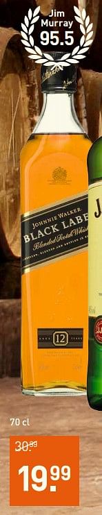 Aanbiedingen Johnnie walker black label - Johnnie Walker - Geldig van 23/10/2017 tot 05/11/2017 bij Gall & Gall