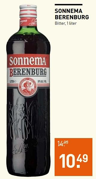 Aanbiedingen Sonnema berenburg bitter - Sonnema - Geldig van 23/10/2017 tot 05/11/2017 bij Gall & Gall