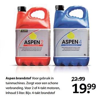 Aanbiedingen Aspen brandstof - Aspen - Geldig van 23/10/2017 tot 05/11/2017 bij Boerenbond