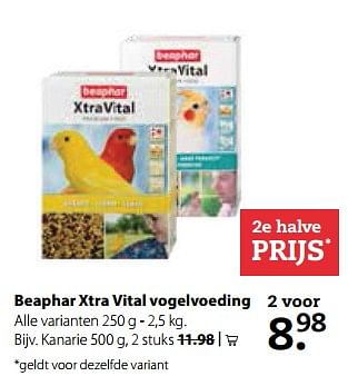 Aanbiedingen Beaphar xtra vital vogelvoeding - Beaphar - Geldig van 23/10/2017 tot 05/11/2017 bij Boerenbond