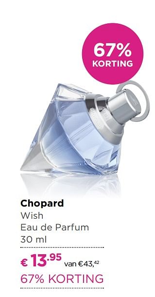 Aanbiedingen Chopard wish - Chopard - Geldig van 23/10/2017 tot 12/11/2017 bij Ici Paris XL