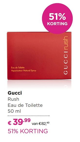 Aanbiedingen Gucci rush - Gucci - Geldig van 23/10/2017 tot 12/11/2017 bij Ici Paris XL