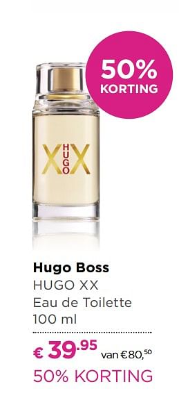 Aanbiedingen Hugo boss hugo xx - Hugo Boss - Geldig van 23/10/2017 tot 12/11/2017 bij Ici Paris XL