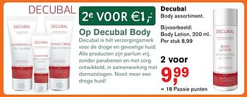 Aanbiedingen Body lotion - Decubal - Geldig van 23/10/2017 tot 12/11/2017 bij Holland & Barrett