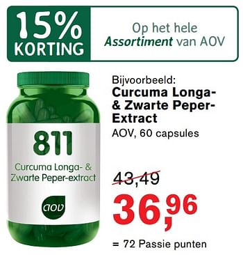 Aanbiedingen Curcuma longa- + zwarte peperextract - Huismerk - Essenza - Geldig van 23/10/2017 tot 12/11/2017 bij Holland & Barrett