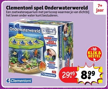 Aanbiedingen Clementoni spel onderwaterwereld - Clementoni - Geldig van 23/10/2017 tot 31/12/2017 bij Kruidvat