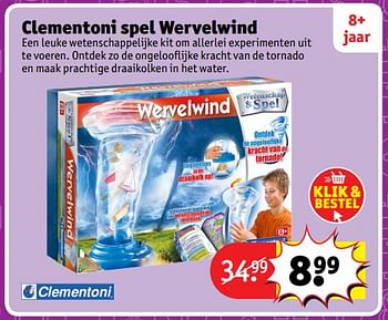 Aanbiedingen Clementoni spel wervelwind - Clementoni - Geldig van 23/10/2017 tot 31/12/2017 bij Kruidvat