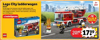 Aanbiedingen Lego city ladderwagen 60107 - Lego - Geldig van 23/10/2017 tot 31/12/2017 bij Kruidvat