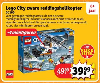 Aanbiedingen Lego city zware reddingshelikopter 60166 - Lego - Geldig van 23/10/2017 tot 31/12/2017 bij Kruidvat