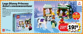 Aanbiedingen Lego disney princess anna`s sneeuwavontuur 41147 - Lego - Geldig van 23/10/2017 tot 31/12/2017 bij Kruidvat