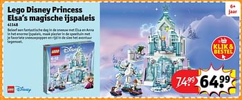 Aanbiedingen Lego disney princess elsa`s magische ijspaleis 41148 - Lego - Geldig van 23/10/2017 tot 31/12/2017 bij Kruidvat