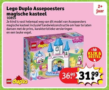Aanbiedingen Lego duplo assepoesters magische kasteel 10855 - Lego - Geldig van 23/10/2017 tot 31/12/2017 bij Kruidvat