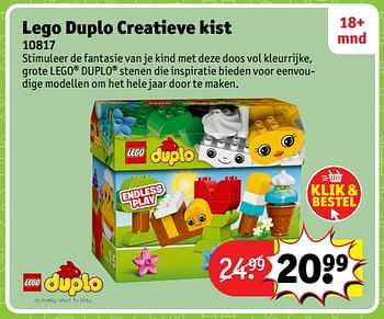 Aanbiedingen Lego duplo creatieve kist 10817 - Lego - Geldig van 23/10/2017 tot 31/12/2017 bij Kruidvat