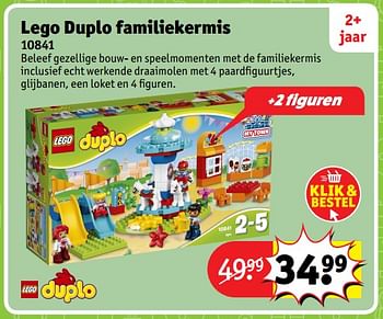Aanbiedingen Lego duplo familiekermis 10841 - Lego - Geldig van 23/10/2017 tot 31/12/2017 bij Kruidvat