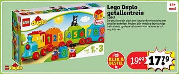 Aanbiedingen Lego duplo getallentrein 10847 - Lego - Geldig van 23/10/2017 tot 31/12/2017 bij Kruidvat