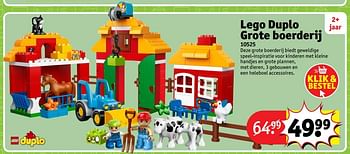 Aanbiedingen Lego duplo grote boerderij 10525 - Lego - Geldig van 23/10/2017 tot 31/12/2017 bij Kruidvat