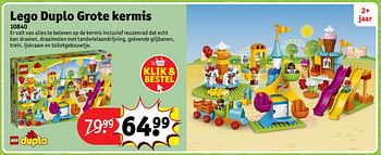 Aanbiedingen Lego duplo grote kermis 10840 - Lego - Geldig van 23/10/2017 tot 31/12/2017 bij Kruidvat