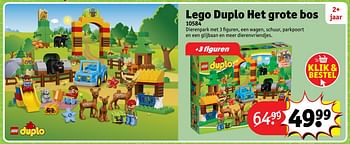 Aanbiedingen Lego duplo het grote bos 10584 - Lego - Geldig van 23/10/2017 tot 31/12/2017 bij Kruidvat