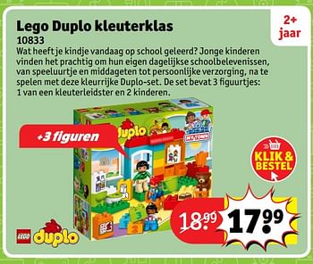 Aanbiedingen Lego duplo kleuterklas 10833 - Lego - Geldig van 23/10/2017 tot 31/12/2017 bij Kruidvat