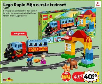 Aanbiedingen Lego duplo mijn eerste treinset 10507 - Lego - Geldig van 23/10/2017 tot 31/12/2017 bij Kruidvat