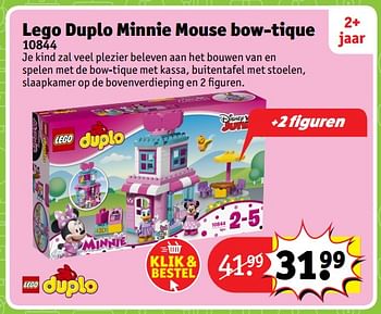 Aanbiedingen Lego duplo minnie mouse bow-tique 10844 - Lego - Geldig van 23/10/2017 tot 31/12/2017 bij Kruidvat