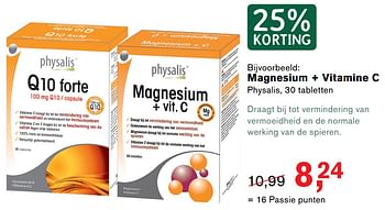 Aanbiedingen Magnesium + vitamine c physalis, - Physalis - Geldig van 23/10/2017 tot 12/11/2017 bij Holland & Barrett