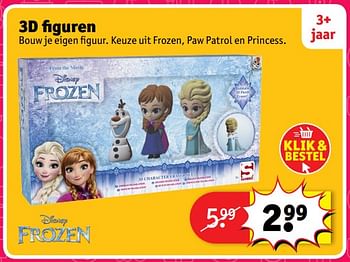 Aanbiedingen 3d figuren - Disney  Frozen - Geldig van 23/10/2017 tot 31/12/2017 bij Kruidvat