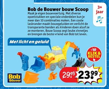 Aanbiedingen Bob de bouwer bouw scoop - Bob de Bouwer - Geldig van 23/10/2017 tot 31/12/2017 bij Kruidvat