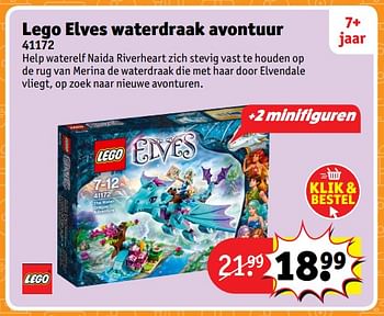 Aanbiedingen Lego elves waterdraak avontuur 41172 - Lego - Geldig van 23/10/2017 tot 31/12/2017 bij Kruidvat