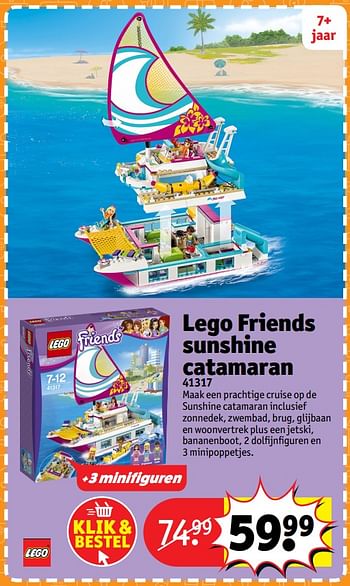 Aanbiedingen Lego friends sunshine catamaran 41317 - Lego - Geldig van 23/10/2017 tot 31/12/2017 bij Kruidvat