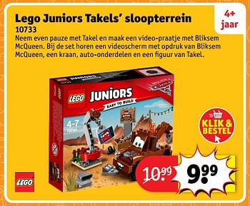Aanbiedingen Lego juniors takels` sloopterrein 10733 - Lego - Geldig van 23/10/2017 tot 31/12/2017 bij Kruidvat