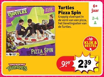 Aanbiedingen Turtles pizza spin - Ninja Turtles - Geldig van 23/10/2017 tot 31/12/2017 bij Kruidvat
