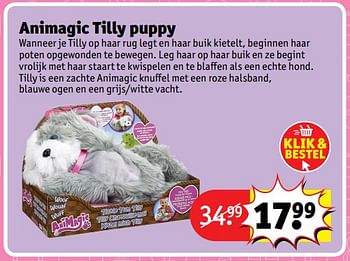 Aanbiedingen Animagic tilly puppy - AniMagic - Geldig van 23/10/2017 tot 31/12/2017 bij Kruidvat